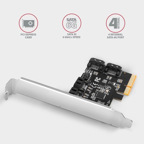 AXAGON PCIe Controller 4x SATA 6G | PCES-SA4X4 AXAGON PCIe Controller 4x SATA 6G | PCES-SA4X4