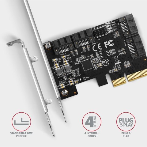 AXAGON PCIe Controller 4x SATA 6G | PCES-SA4X4 AXAGON PCIe Controller 4x SATA 6G | PCES-SA4X4