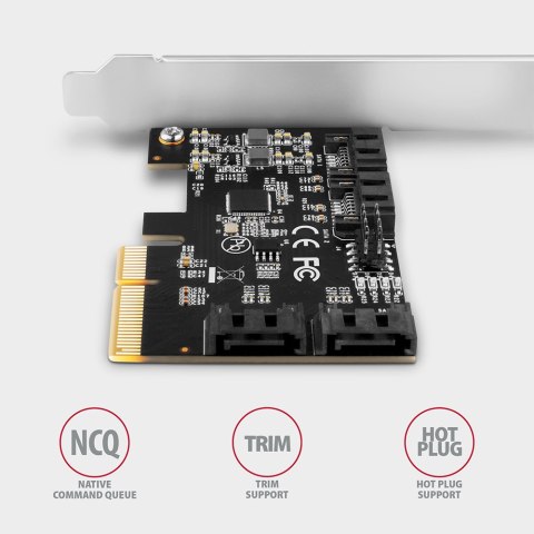 AXAGON PCIe Controller 4x SATA 6G | PCES-SA4X4 AXAGON PCIe Controller 4x SATA 6G | PCES-SA4X4