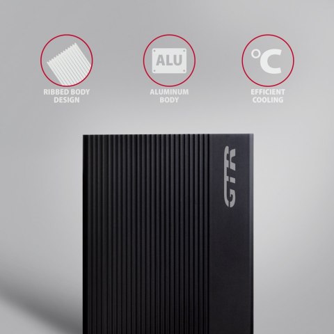 AXAGON Ribbed aluminum USB 3.2 Gen 1 - SATA 6G external box for 3.5" HDD AXAGON Ribbed aluminum USB 3.2 Gen 1 - SATA 6G external box for 3.5" HDD