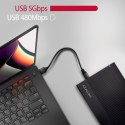 AXAGON Ribbed aluminum USB 3.2 Gen 1 - SATA 6G external box for 3.5" HDD