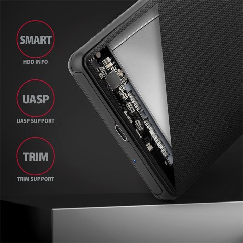 AXAGON Screwless USB 3.2 Gen 1 - SATA 6G external box for 2.5" SSD/HDD AXAGON Screwless USB 3.2 Gen 1 - SATA 6G external box for 2.5" SSD/HDD