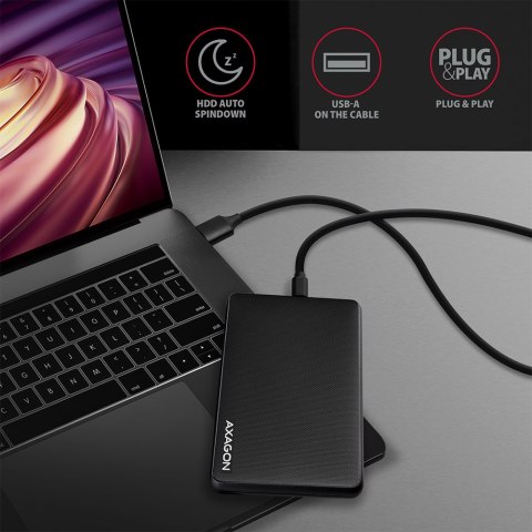 AXAGON Screwless USB 3.2 Gen 1 - SATA 6G external box for 2.5" SSD/HDD AXAGON Screwless USB 3.2 Gen 1 - SATA 6G external box for 2.5" SSD/HDD
