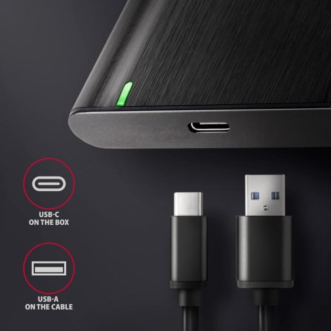 AXAGON Screwless aluminum USB 3.2 Gen 1 - SATA 6G external box for 2.5" SSD/HDD AXAGON Screwless aluminum USB 3.2 Gen 1 - SATA 6G external box for 2.5" SSD/HDD