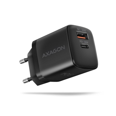 AXAGON Sil wallcharger 2x port (USB-A + USB-C), 30W | ACU-PQ30 AXAGON Sil wallcharger 2x port (USB-A + USB-C), 30W | ACU-PQ30
