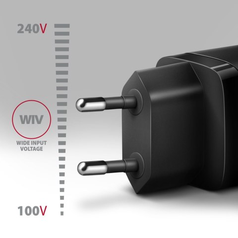 AXAGON Sil wallcharger 2x port (USB-A + USB-C), 30W | ACU-PQ30 AXAGON Sil wallcharger 2x port (USB-A + USB-C), 30W | ACU-PQ30