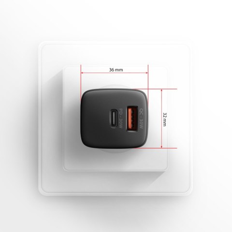 AXAGON Sil wallcharger 2x port (USB-A + USB-C), 30W | ACU-PQ30 AXAGON Sil wallcharger 2x port (USB-A + USB-C), 30W | ACU-PQ30