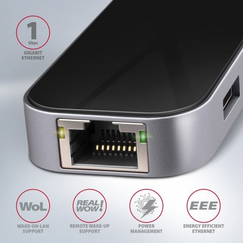 AXAGON SuperSpeed USB-C COMBO 6in1 Hub | HMC-6GL AXAGON SuperSpeed USB-C COMBO 6in1 Hub | HMC-6GL