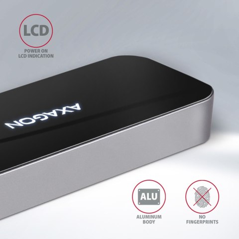 AXAGON SuperSpeed USB-C COMBO 6in1 Hub | HMC-6GL AXAGON SuperSpeed USB-C COMBO 6in1 Hub | HMC-6GL