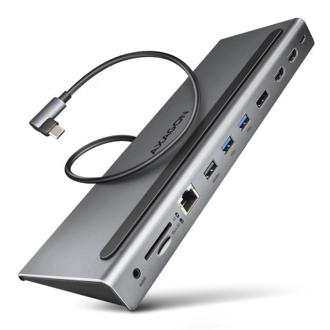 AXAGON USB-C 5Gbps TRIPLE 4K DISPLAY 11in1 Hub | HMC-4KX3 AXAGON USB-C 5Gbps TRIPLE 4K DISPLAY 11in1 Hub | HMC-4KX3
