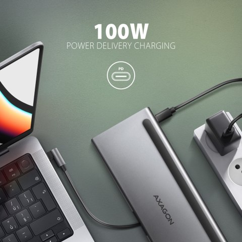 AXAGON USB-C 5Gbps TRIPLE 4K DISPLAY 11in1 Hub | HMC-4KX3 AXAGON USB-C 5Gbps TRIPLE 4K DISPLAY 11in1 Hub | HMC-4KX3