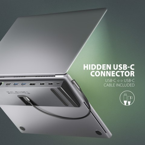 AXAGON USB-C 5Gbps TRIPLE 4K DISPLAY 11in1 Hub | HMC-4KX3 AXAGON USB-C 5Gbps TRIPLE 4K DISPLAY 11in1 Hub | HMC-4KX3