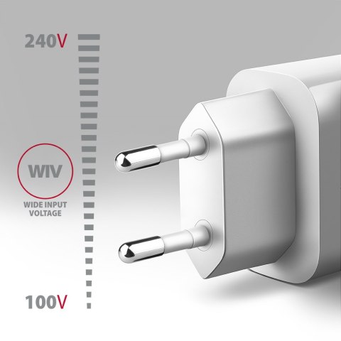 AXAGON Wallcharger 1x port USB-A, QC3.0/AFC/FCP/Apple, 18W | ACU-QC18W AXAGON Wallcharger 1x port USB-A, QC3.0/AFC/FCP/Apple, 18W | ACU-QC18W