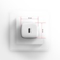 AXAGON Wallcharger 1x port USB-C, PD3.0 / PPS /QC4+/AFC/FCP/Apple, 20W | ACU-PD20W