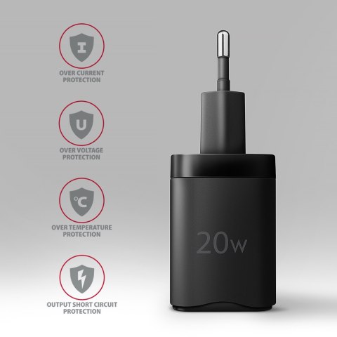 AXAGON Wallcharger 1x port USB-C, PD3.0/PPS/QC4+/AFC/FCP/Apple, 20W | ACU-PD20 AXAGON Wallcharger 1x port USB-C, PD3.0/PPS/QC4+/AFC/FCP/Apple, 20W | ACU-PD20