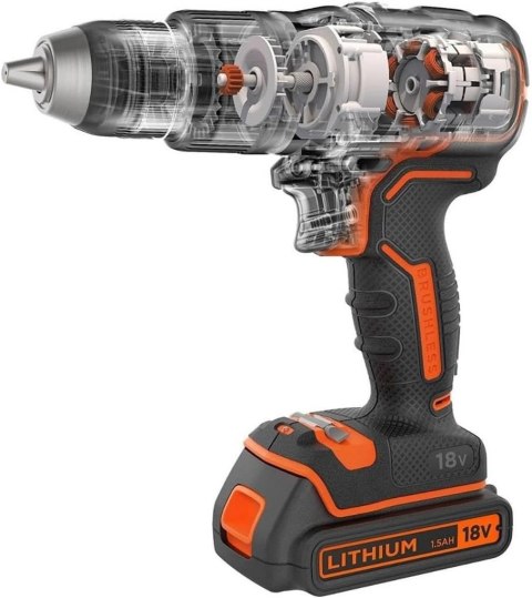 BLACK & DECKER 18V Drill Driver with 2x2.0 Ah Batteries | BCD383D2XK-QW BLACK & DECKER 18V Drill Driver with 2x2.0 Ah Batteries | BCD383D2XK-QW