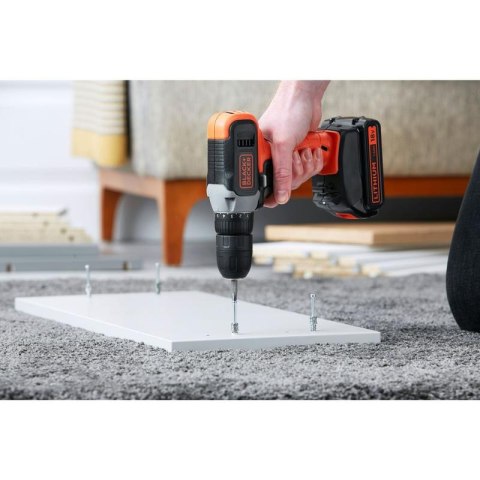 BLACK & DECKER | Cordless Drill Driver | BCD001C1-QW | 18 V | 1.5 Ah | Lithium BLACK & DECKER | Cordless Drill Driver | BCD001C1-QW | 18 V | 1.5 Ah | Lithium