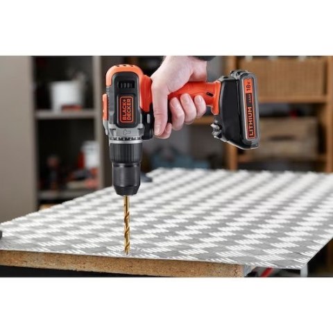 BLACK & DECKER | Cordless Drill/Driver with 2.0 Ah/4.0 Ah Battery | BCD003MEM2K-QW | 18 V | 2.0/4.0 Ah | Lithium BLACK & DECKER | Cordless Drill/Driver with 2.0 Ah/4.0 Ah Battery | BCD003MEM2K-QW | 18 V | 2.0/4.0 Ah | Lithium