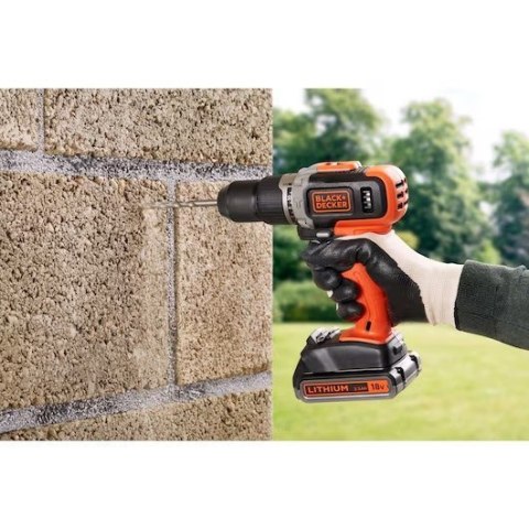 BLACK & DECKER | Cordless Drill/Driver with 2.0 Ah/4.0 Ah Battery | BCD003MEM2K-QW | 18 V | 2.0/4.0 Ah | Lithium BLACK & DECKER | Cordless Drill/Driver with 2.0 Ah/4.0 Ah Battery | BCD003MEM2K-QW | 18 V | 2.0/4.0 Ah | Lithium