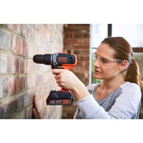 BLACK & DECKER | Cordless Drill/Driver with 2.0 Ah/4.0 Ah Battery | BCD003MEM2K-QW | 18 V | 2.0/4.0 Ah | Lithium BLACK & DECKER | Cordless Drill/Driver with 2.0 Ah/4.0 Ah Battery | BCD003MEM2K-QW | 18 V | 2.0/4.0 Ah | Lithium