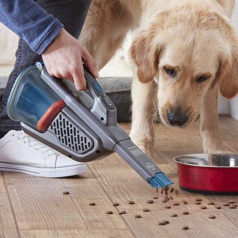 BLACK & DECKER Vacuum Cleaner | BHHV320B-QW | Cordless operating | Handstick | 12 V | Operating time (max) 20 min | Gray/Blue BLACK & DECKER Vacuum Cleaner | BHHV320B-QW | Cordless operating | Handstick | 12 V | Operating time (max) 20 min | Gray/Blue
