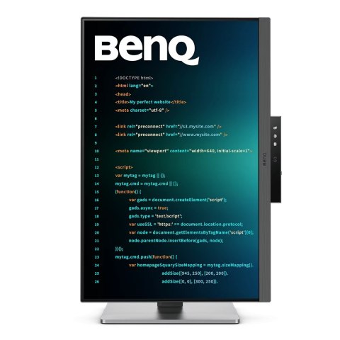 Benq RD240Q 24,1" 2560x1600 LED 16:10 IPS Monitor do programowania ciemnoszary/HDMI, DP, USB | Benq Benq RD240Q 24,1" 2560x1600 LED 16:10 IPS Monitor do programowania ciemnoszary/HDMI, DP, USB | Benq