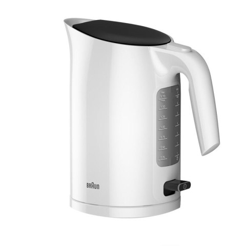 Braun | Kettle | WK3100WH PurEase | Standard | 2200 W | 1.7 L | Plastic | 360° rotational base | White Braun | Kettle | WK3100WH PurEase | Standard | 2200 W | 1.7 L | Plastic | 360° rotational base | White