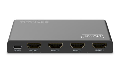 Digitus 8K HDMI Switch, 3x1 | DS-55333 | Black Digitus 8K HDMI Switch, 3x1 | DS-55333 | Black