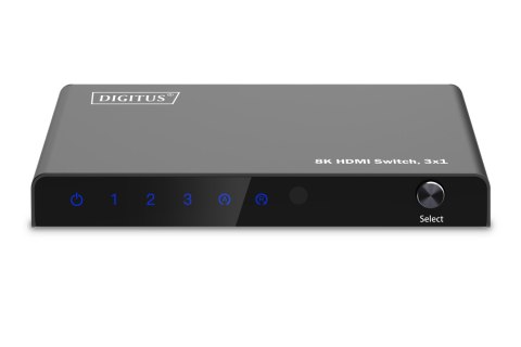 Digitus 8K HDMI Switch, 3x1 | DS-55333 | Black Digitus 8K HDMI Switch, 3x1 | DS-55333 | Black