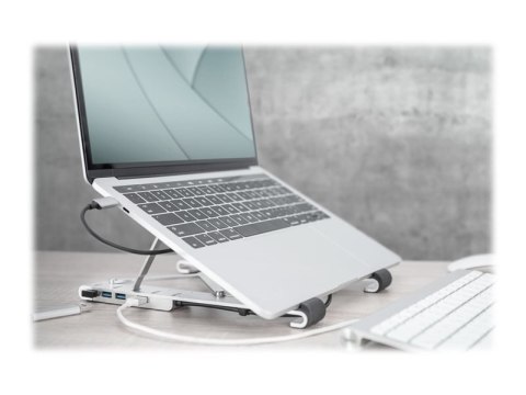 Digitus | Variable Notebook Stand with integrated USB-C Hub, 5 Port | DA-90424 Digitus | Variable Notebook Stand with integrated USB-C Hub, 5 Port | DA-90424