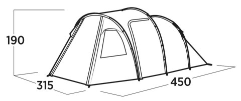 Easy Camp Hidra 4 Tunnel Tent for 4 persons, Green | Easy Camp Easy Camp Hidra 4 Tunnel Tent for 4 persons, Green | Easy Camp