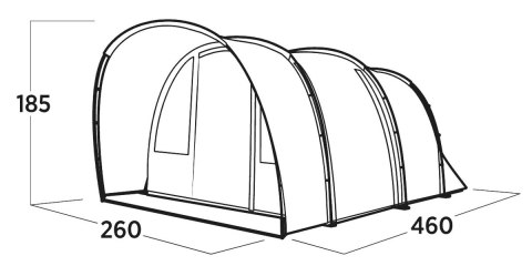Easy Camp Skarvan 4 Tunnel Tent for 4 persons, Grey | Easy Camp Easy Camp Skarvan 4 Tunnel Tent for 4 persons, Grey | Easy Camp