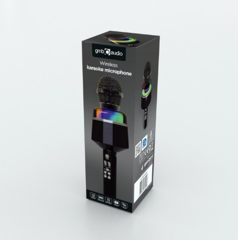 Gembird Wireless Karaoke Microphone | MICBT-01-BK | 3.5mm, Bluetooth | Black Gembird Wireless Karaoke Microphone | MICBT-01-BK | 3.5mm, Bluetooth | Black