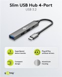 Goobay Slim 4-Port USB Hub, USB-C to USB-C/USB-A, 5 Gbit/s | 74459