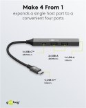 Goobay Slim 4-Port USB Hub, USB-C to USB-C/USB-A, 5 Gbit/s | 74459