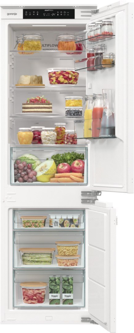 Gorenje Refrigerator | NRKI517E42 | Energy efficiency class E | Built-in | Combi | Height 177.2 cm | No Frost system | Fridge ne Gorenje Refrigerator | NRKI517E42 | Energy efficiency class E | Built-in | Combi | Height 177.2 cm | No Frost system | Fridge ne
