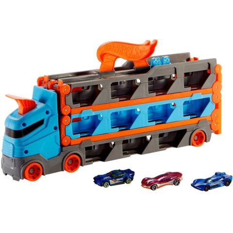 Hot Wheels Wyścigowy transporter 2w1 (GVG37) | Hot Wheels Hot Wheels Wyścigowy transporter 2w1 (GVG37) | Hot Wheels