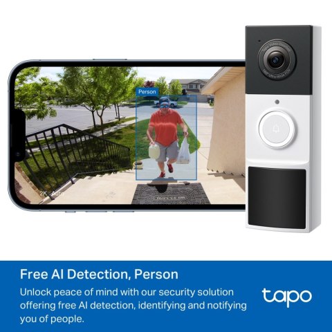 Kamera do wideodomofonu TP-LINK | Tapo D210 | 3 MP | 1,18 mm / F1,8 | IP65 | H.264 | Micro SD, maks. 512 Kamera do wideodomofonu TP-LINK | Tapo D210 | 3 MP | 1,18 mm / F1,8 | IP65 | H.264 | Micro SD, maks. 512