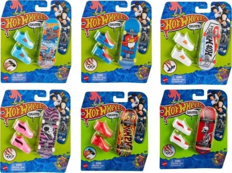 Mattel | Assorted Hot Wheels Skate Fingerboard with Shoes, HGT46 | Multicoloured | Metal/Plastic Mattel | Assorted Hot Wheels Skate Fingerboard with Shoes, HGT46 | Multicoloured | Metal/Plastic