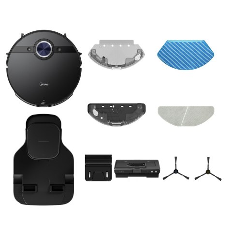 Midea | Robotic Vacuum Cleaner | S8+ | Wet&Dry | Operating time (max) 180 min | Lithium Ion | 5200 mAh | Dust capacity 0.45 + 5 Midea | Robotic Vacuum Cleaner | S8+ | Wet&Dry | Operating time (max) 180 min | Lithium Ion | 5200 mAh | Dust capacity 0.45 + 5