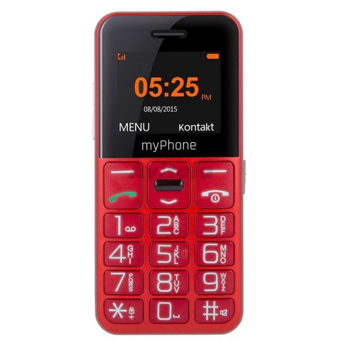 MyPhone | Halo Easy | Red | 1.77 " | TFT | 24 MB | 32 MB | Single SIM | Bluetooth | Main camera resolution 0.3 MP | 1000 mAh MyPhone | Halo Easy | Red | 1.77 " | TFT | 24 MB | 32 MB | Single SIM | Bluetooth | Main camera resolution 0.3 MP | 1000 mAh