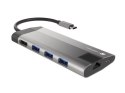 Natec | USB-C Multiport Adapter | NMP-1690 | Grey | USB Type-C | 0.15 m