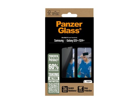 PanzerGlass Privacy Screen Protector Samsung Galaxy S25 Plus | Ultra-Wide Fit | PanzerGlass PanzerGlass Privacy Screen Protector Samsung Galaxy S25 Plus | Ultra-Wide Fit | PanzerGlass