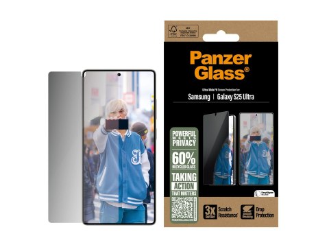 PanzerGlass Privacy Screen Protector Samsung Galaxy S25 Ultra | Ultra-Wide Fit | PanzerGlass PanzerGlass Privacy Screen Protector Samsung Galaxy S25 Ultra | Ultra-Wide Fit | PanzerGlass