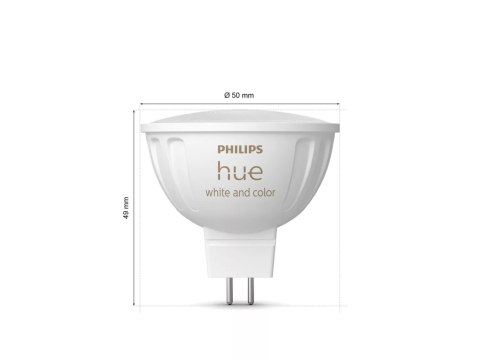 Philips Hue WCA 12V MR16 | GU5.3 | 6.3 W | White and colour light Philips Hue WCA 12V MR16 | GU5.3 | 6.3 W | White and colour light