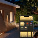 Philips Hue WCA Resonate Outdoor Downward Wall Lantern, Black | Philips Hue