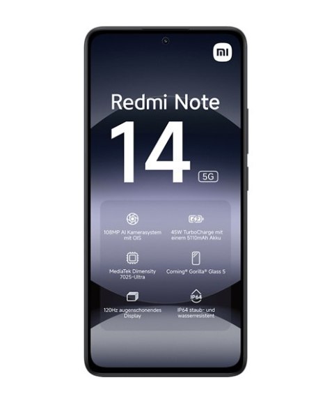 Xiaomi Redmi | Note 14 | Midnight Black | 6.67 " | AMOLED | 1080 x 2400 pixels | Mediatek | Dimensity | Internal RAM 8 GB | 256 Xiaomi Redmi | Note 14 | Midnight Black | 6.67 " | AMOLED | 1080 x 2400 pixels | Mediatek | Dimensity | Internal RAM 8 GB | 256
