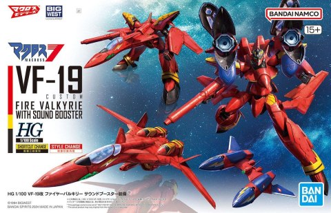 HG 1/100 MACROSS VF-19 CUSTOM FIRE VALKYRIE WITH SOUND BOOSTER HG 1/100 MACROSS VF-19 CUSTOM FIRE VALKYRIE WITH SOUND BOOSTER