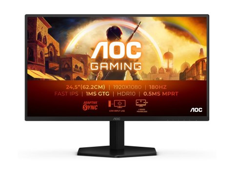 AOC 25G42E | 25 " | IPS | FHD | 16:9 | 180 Hz | 1 ms | 1920 x 1080 pixels | 300 cd/m² | HDMI ports quantity 1 | Black AOC 25G42E | 25 " | IPS | FHD | 16:9 | 180 Hz | 1 ms | 1920 x 1080 pixels | 300 cd/m² | HDMI ports quantity 1 | Black