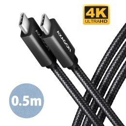 AXAGON SPEED + USB-C, USB 20Gbps Cable, 0.5 m | BUCM32-CM05AB | USB Type-C to USB Type-C